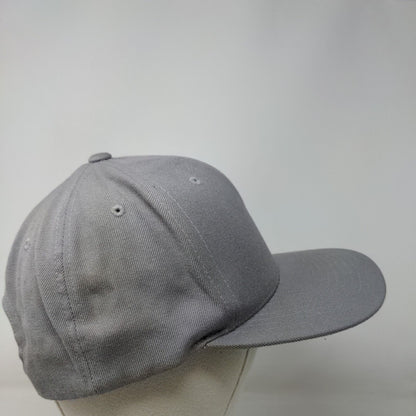 FK Logo Snapback Hat Gray One Size Embroidered The Classics Yupoong