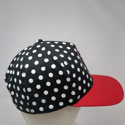 Minnie Mouse Snapback Hat Multicolor One Size Polka Dot Adjustable