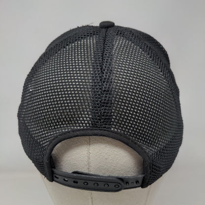 Gaiam Snapback Mesh Back Trucker Hat Black One Size Solid Adjustable