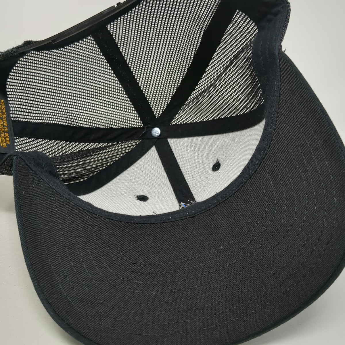 Yupoong Trucker Hat Black One Size Micron Emergency Response Team Mesh Back