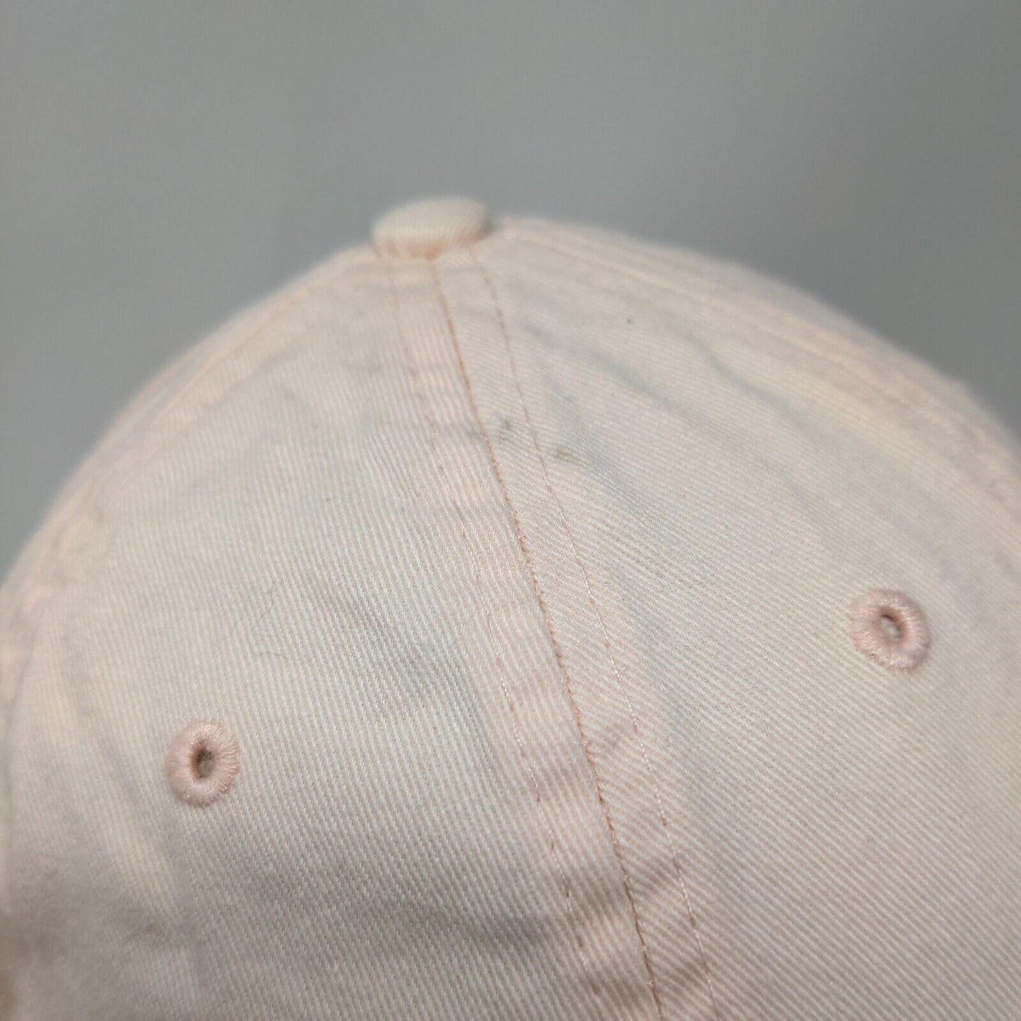 Unbranded Strapback Hat Pink OSFM Adjustable 6 Panel Vent Holes Blank