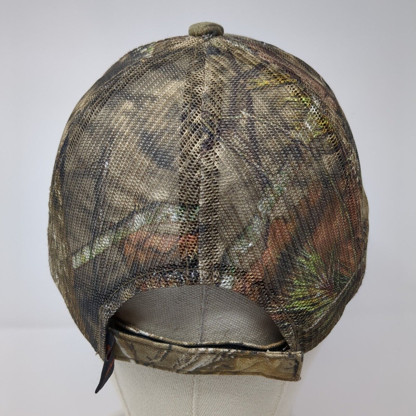Signatures Strapback Hat Camouflage One Size Adjustable Vented Holes Blank