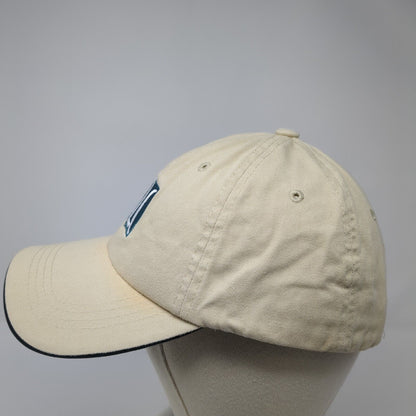 Sportsman Slideback Baseball Cap Beige One Size Adjustable Vented Holes 6 Panel