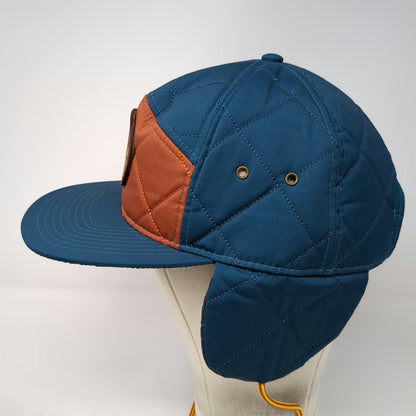 You Know Baseball Cap Blue OSFM Quilted Ear Flaps Silver Spur Ranch Patch Hat