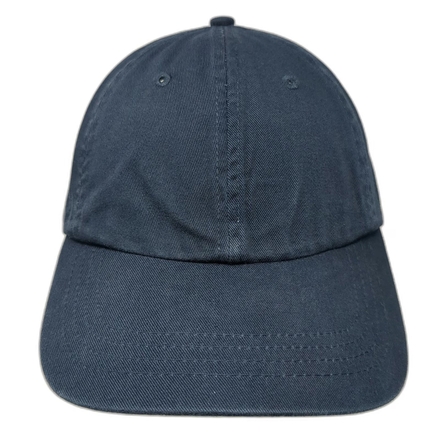 UltraClub Baseball Cap Blue One Size Adjustable Strapback 100% Cotton Hat