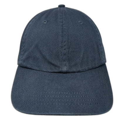 UltraClub Baseball Cap Blue One Size Adjustable Strapback 100% Cotton Hat