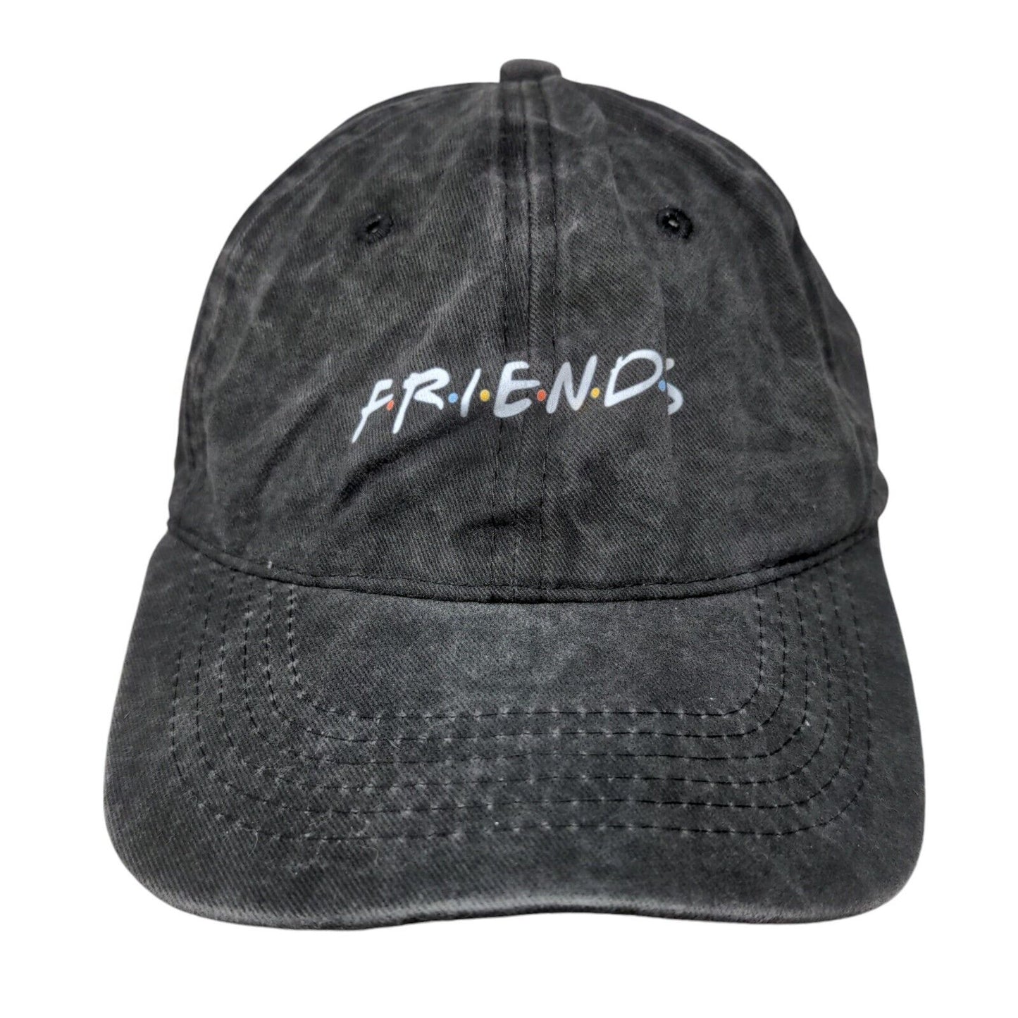 Friends Slideback Hat Gray One Size Adjustable Vent Holes 6 Panel