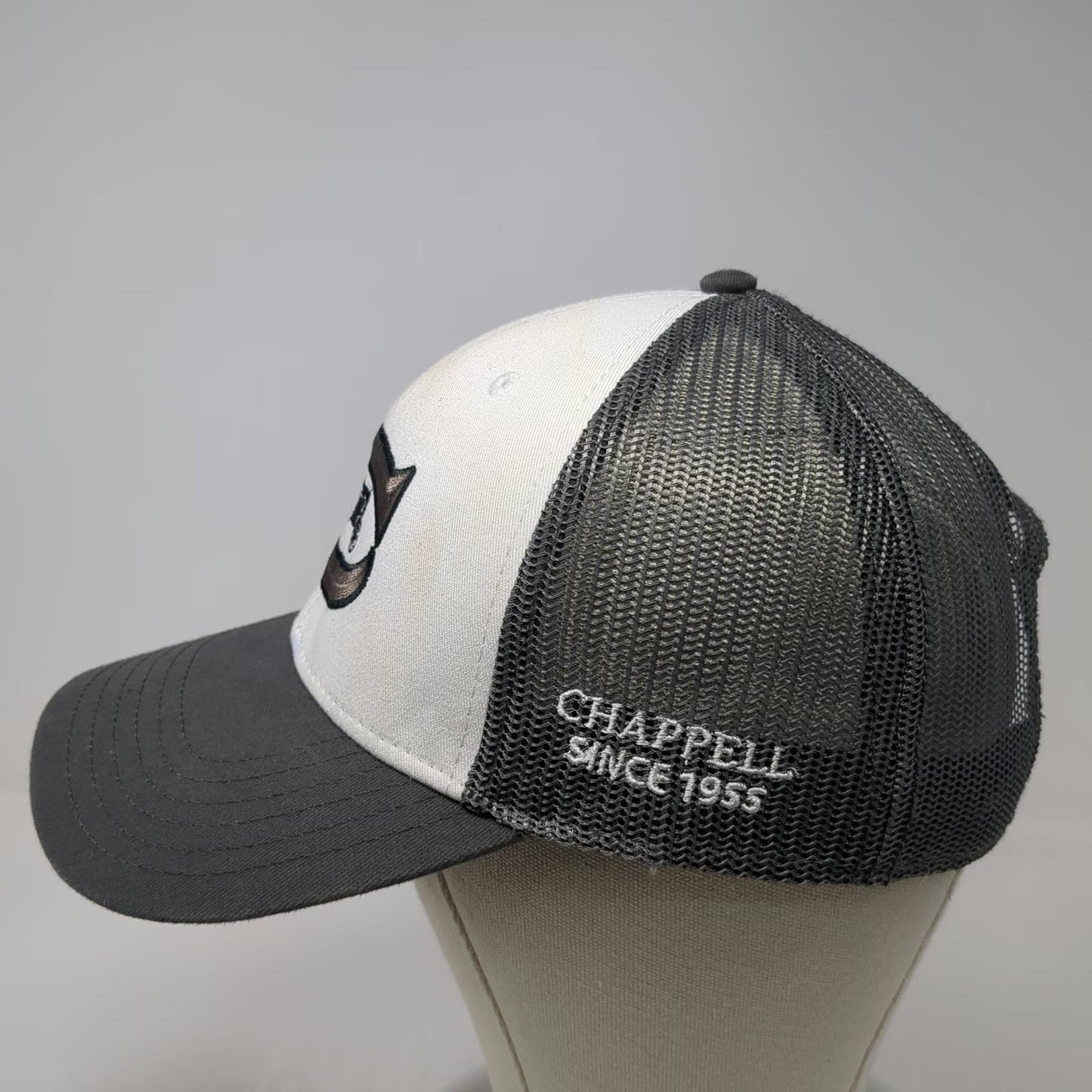 Cap America Trucker Hat Gray One Size Snapback Mesh Chappell Tractor Embroidered
