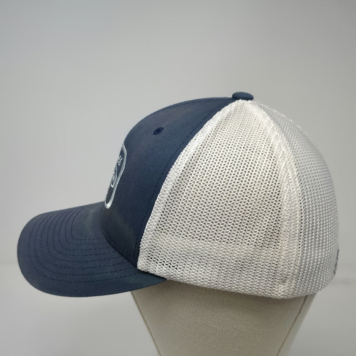 Yupoong Baseball Cap Blue One Size Custom Knives Mesh Back Fitted McNabb Hat