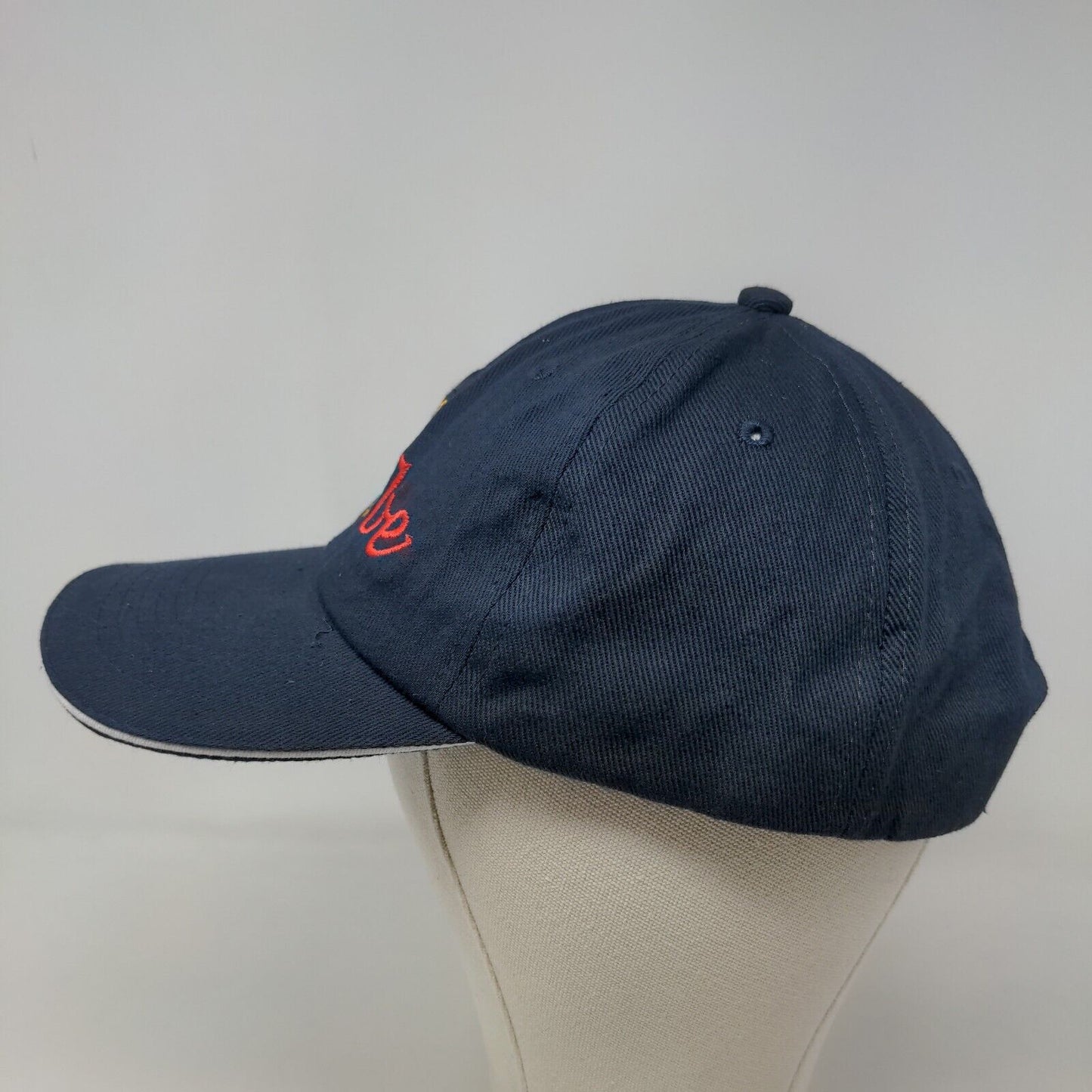 Unbranded Men's Strapback Hat Blue OSFA Embroidered Tribe Logo Pineapple Cotton