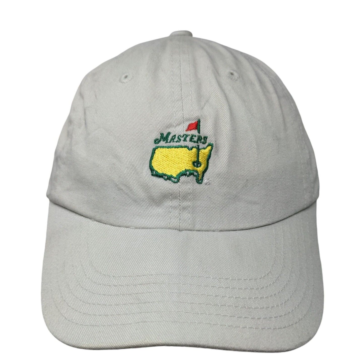 Masters Golf Slideback Hat Tan One Size Embroidered American Needle