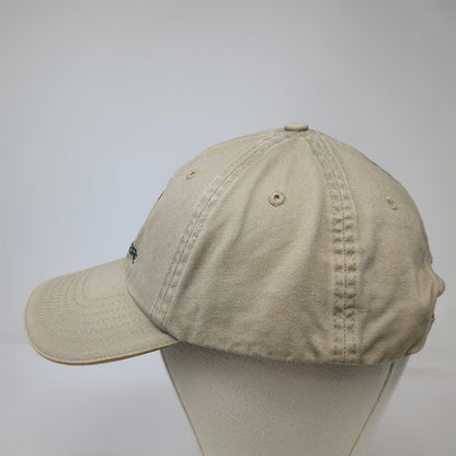 K-Products John Deere Baseball Cap Beige OSFM Hat Slideback Cotton Green Logo