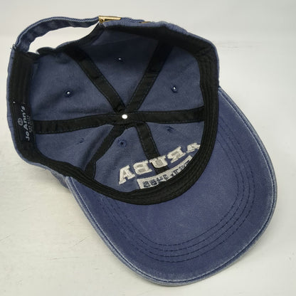 Jo Ann's Baseball Cap Blue M Aruba One Happy Island Embroidered Slideback Hat
