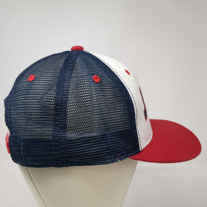 Sixers Trucker Hat White Blue Red One Size Spectrum Side Patch Mesh Snapback