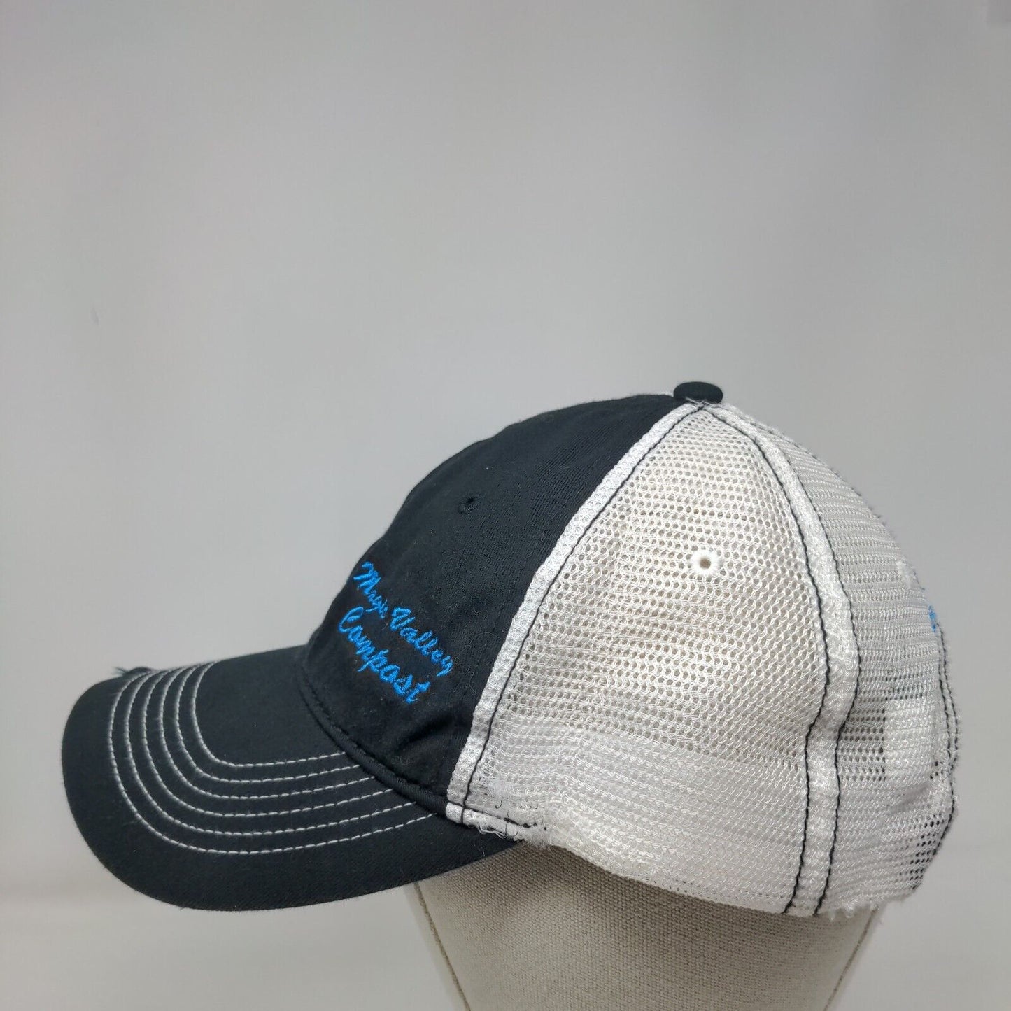 Magic Valley Compost Strapback Trucker Hat Black One Size Adjustable District