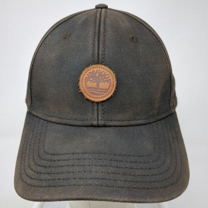 Timberland Baseball Cap Brown One Size Leather Patch Strapback Hat 10061