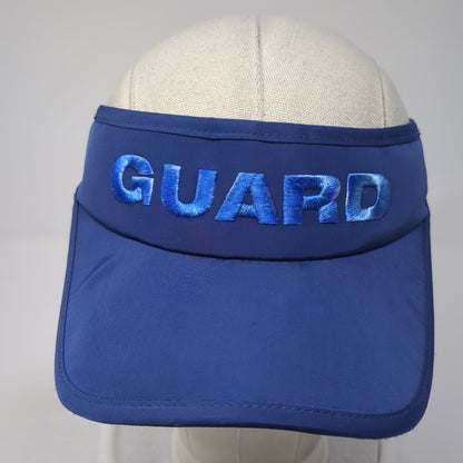 Guard Kiefer Strapback Visor Hat Blue One Size Adjustable Embroidered