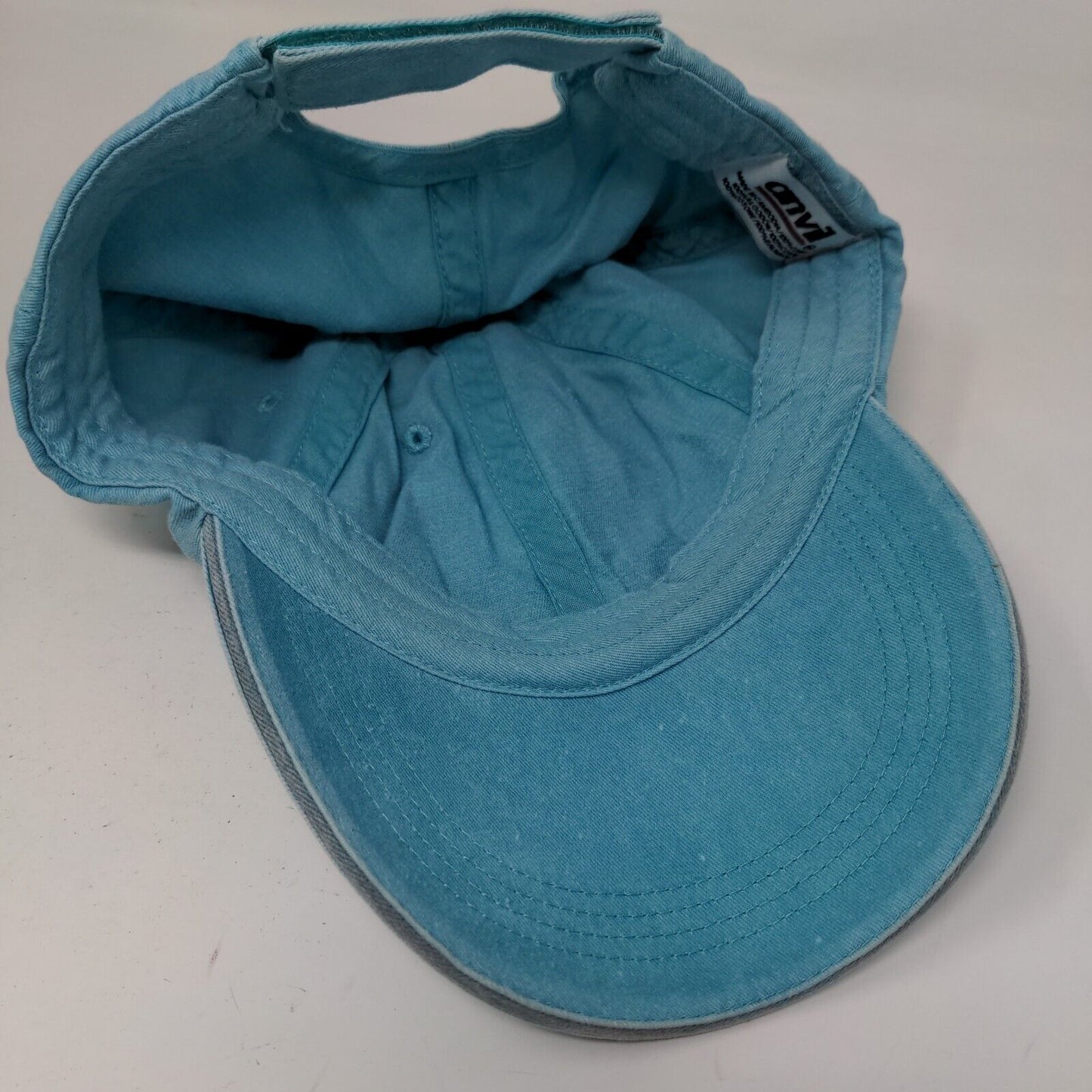 Hot Mess Strapback Hat Blue One Size Adjustable 6 Panel Anvil