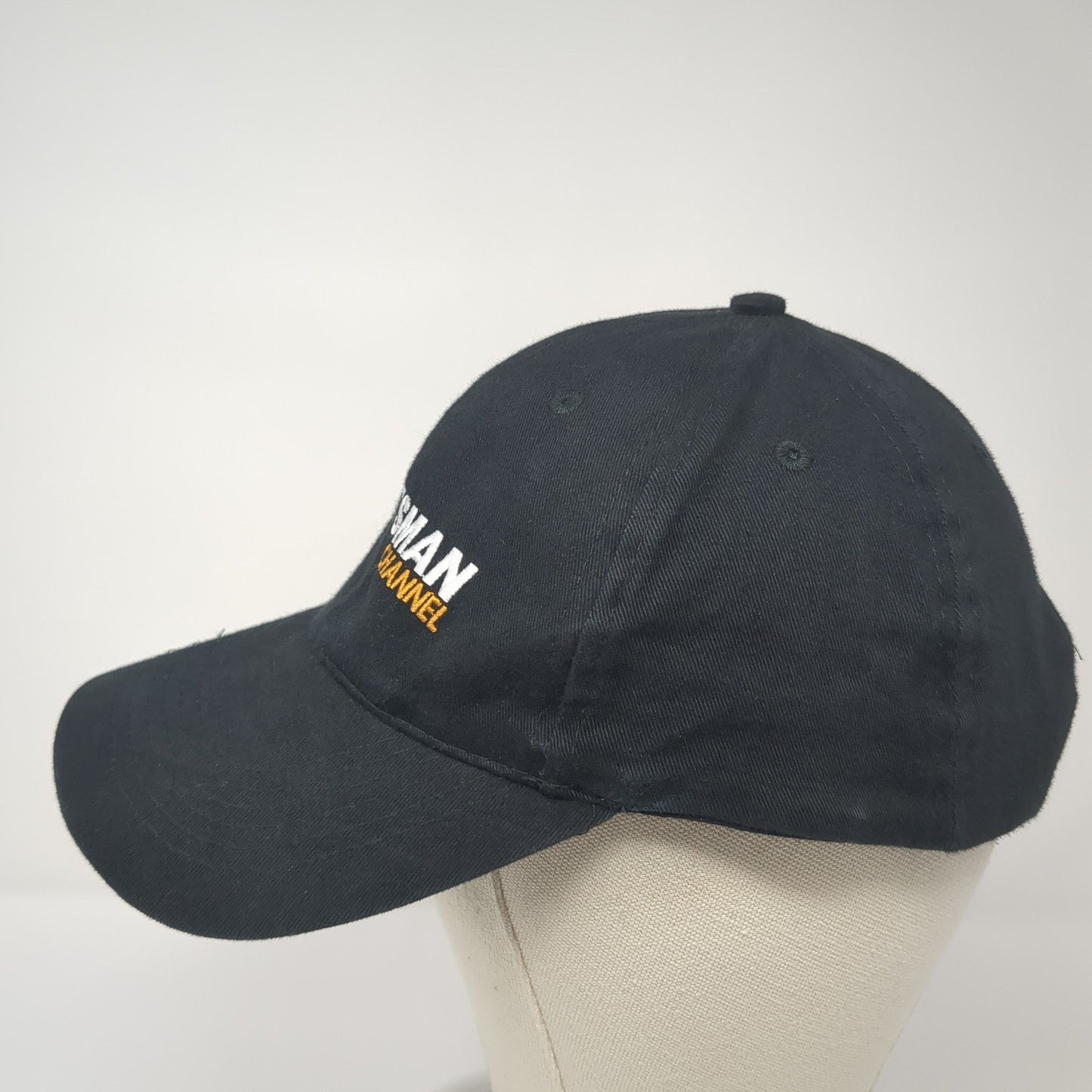 Sportsman Channel Strapback Hat Black One Size Adjustable Apollo USA