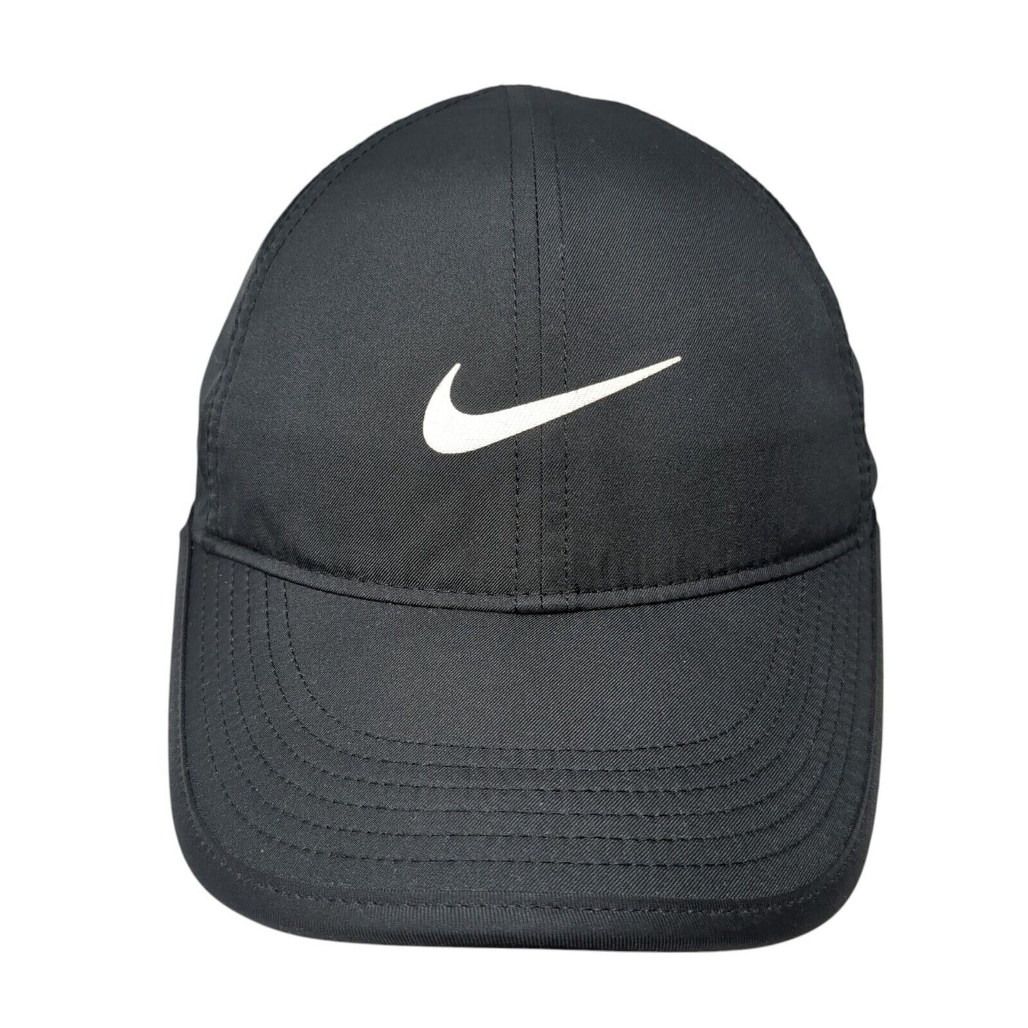 Nike Swoosh Strapback Hat Black One Size Mt. Borah 2019 Solid Dri-Fit