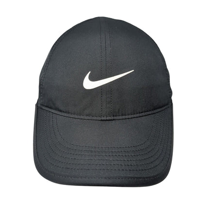 Nike Swoosh Strapback Hat Black One Size Mt. Borah 2019 Solid Dri-Fit
