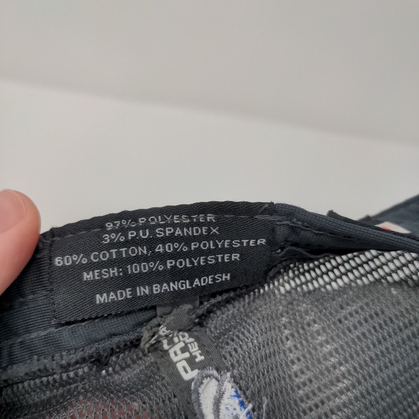 Ignite Fitted Trucker Hat Black S/M Mesh Back Breathable Pacific Headwear