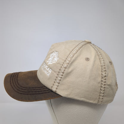 Cougar Mtn Lodge Slideback Baseball Cap Brown One Size Adjustable Embroidered