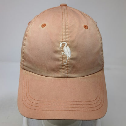 Ahead Baseball Cap Orange One Size Crane Creek Bird Embroidery Cotton Hat
