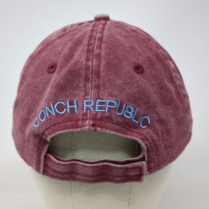 Distinctive Headwear Baseball Cap Red OSFM Key West Rooster Conch Republic Hat