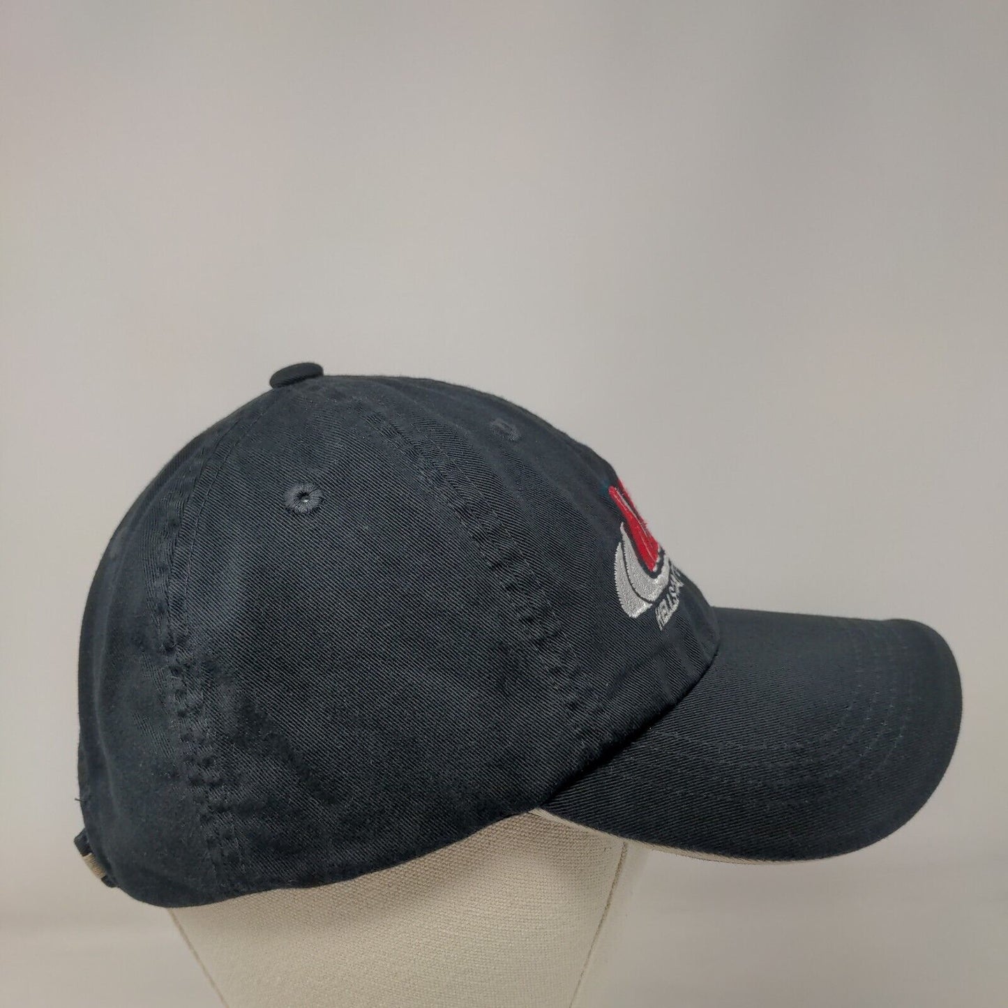 HCM Hells Canyon Machine Strapabck Hat Black One Size Adjustable Port Authority