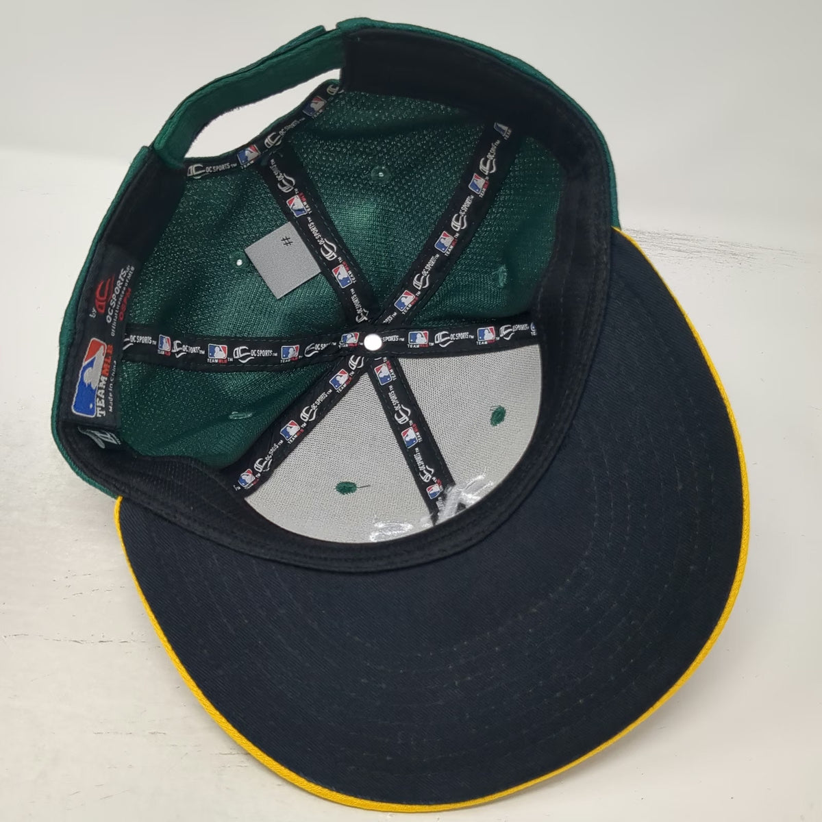 Oakland Athletics MLB OC Sports Baseball Cap Green Yellow One Size Strapback Hat