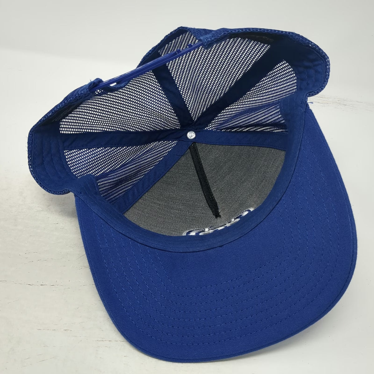 TravisMathew Trucker Hat Blue One Size Pineapple Print Mesh Back Snapback Golf