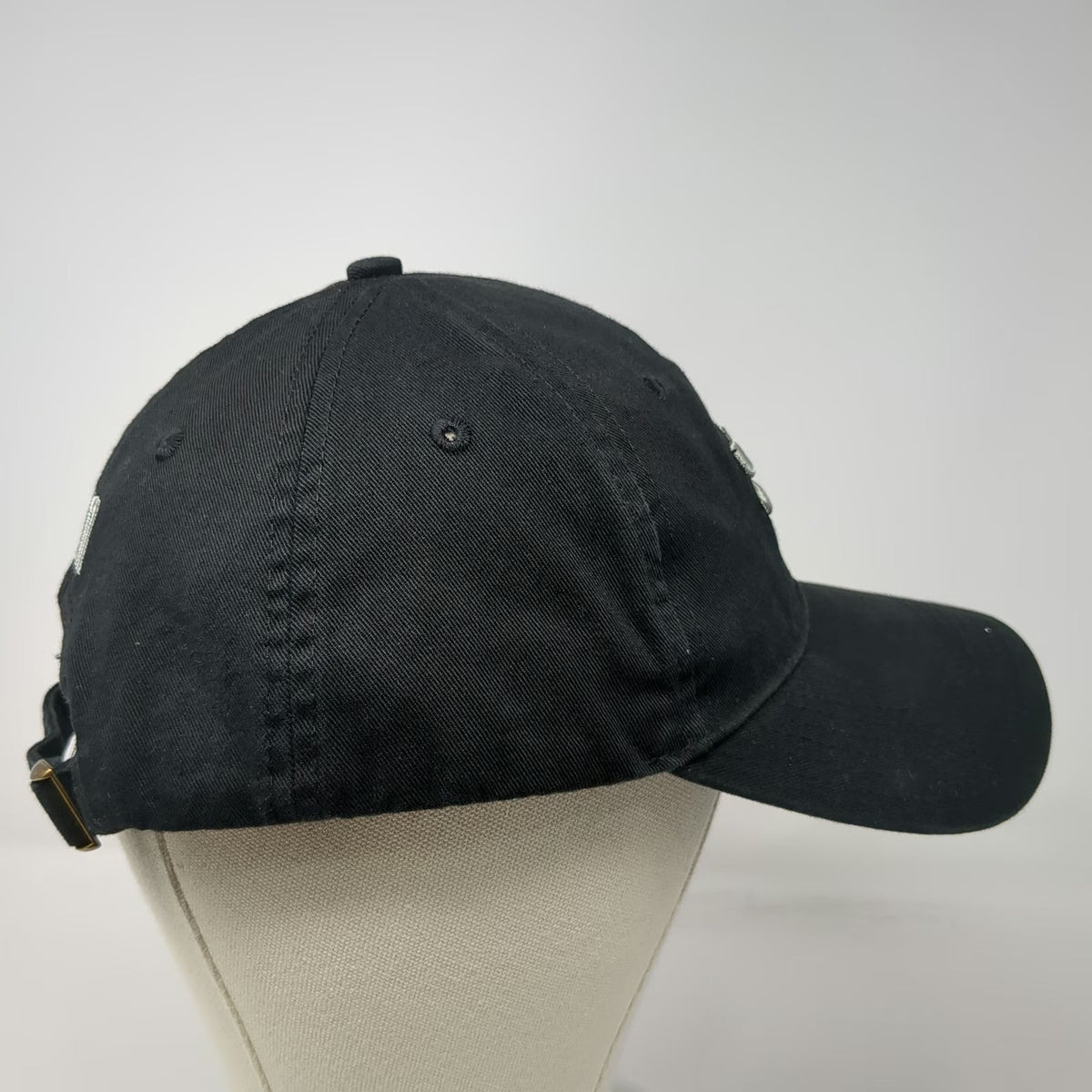 Helium Network Baseball Cap Black One Size Adjustable Embroidered Cotton Hat