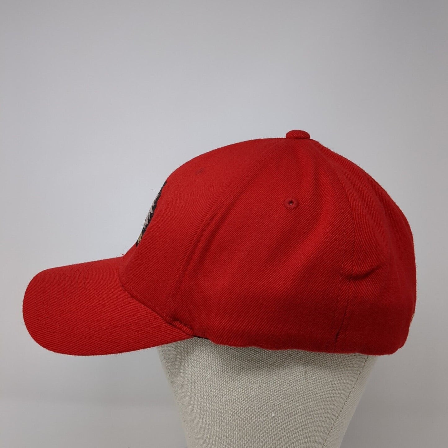 Indian Ripon Jrotc Sports Fitted Hat Red L/XL Embroidered Flexfit Yupoong