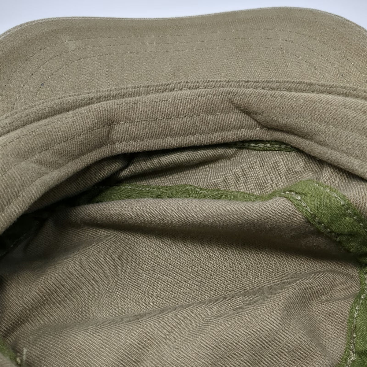 Army Cap Brown One Size Side Pocket Cotton Strapback Hat Adjustable Cadet Base