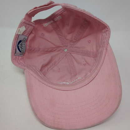 Backstoppers Since 1959 Strapback Hat Pink One Size Adjustable Fahrenheit