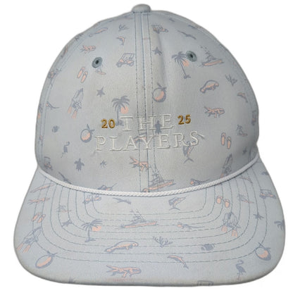 Imperial Snapback Hat Blue One Size The Players 2025 Rope Brim All Over Print