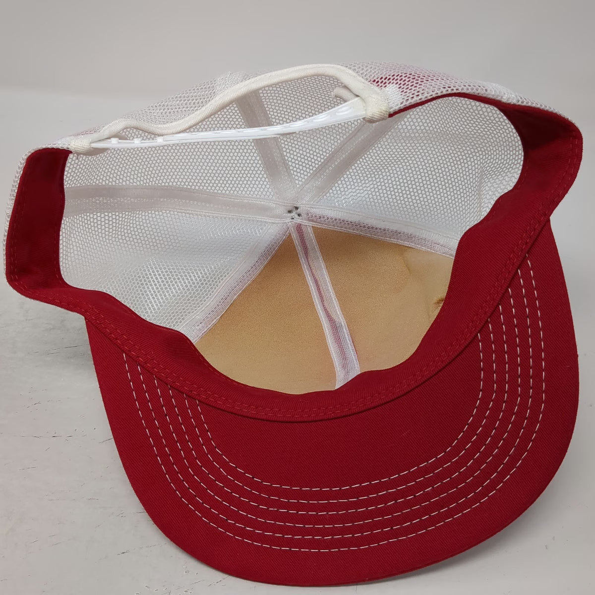 K-Products Select Sires Trucker Hat Red White Mesh Back Snapback Patch Vintage