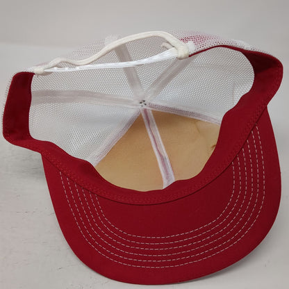 K-Products Select Sires Trucker Hat Red White Mesh Back Snapback Patch Vintage