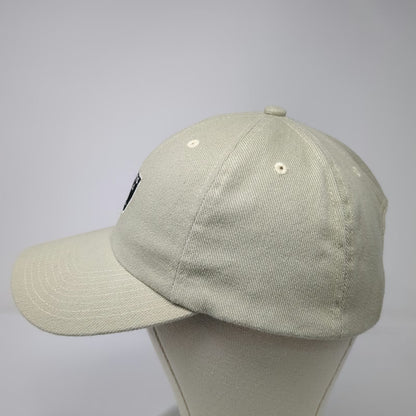 Oakland Las Vegas Raiders NFL Beige One Size Strapback Embroidered Logo Cap Hat