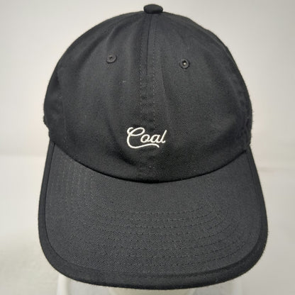 Coal Baseball Cap Black One Size Unstructured Slideback Script Logo Hat
