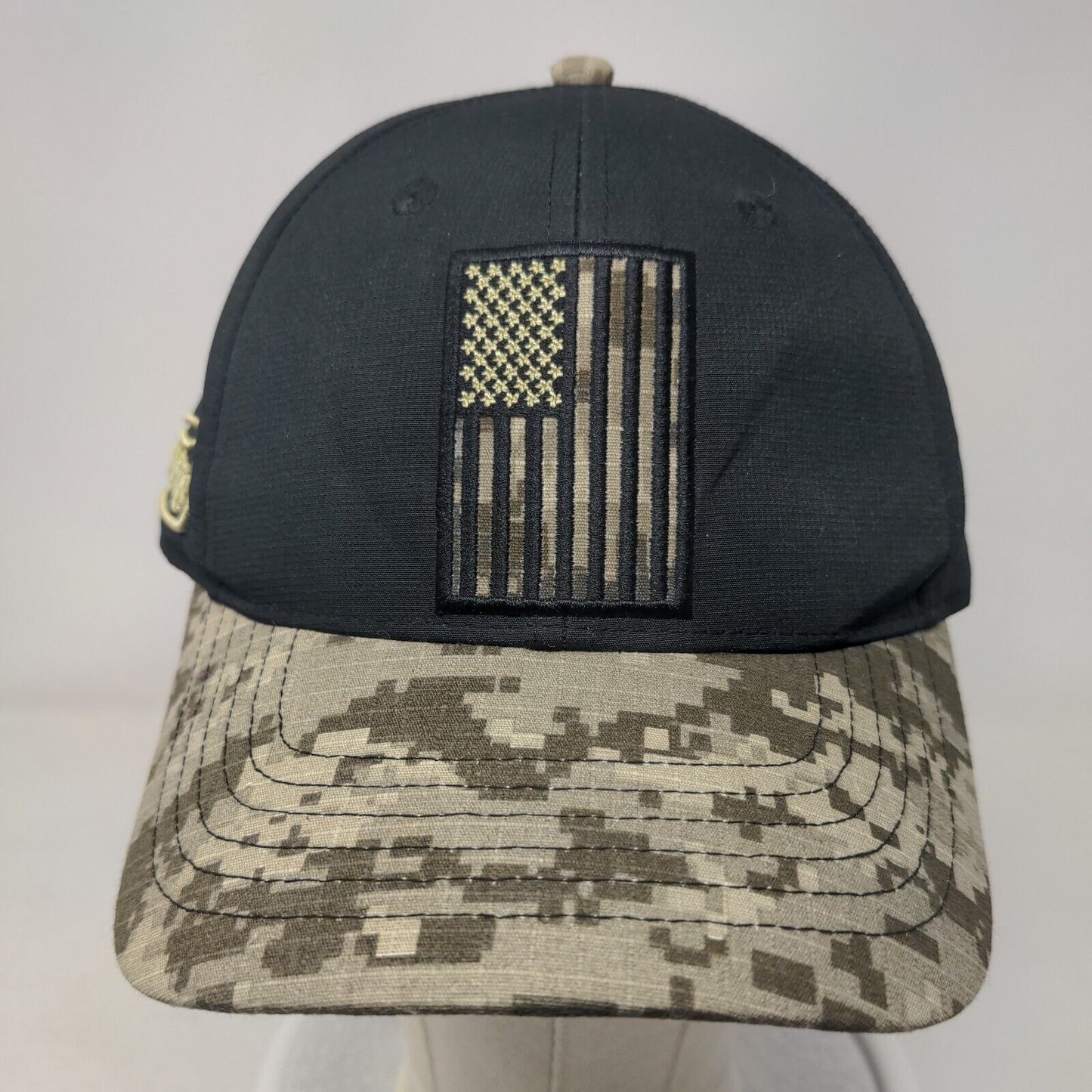 American Flag Towsleys Strapback Hat Camo One Size Embroidered 6 Panel