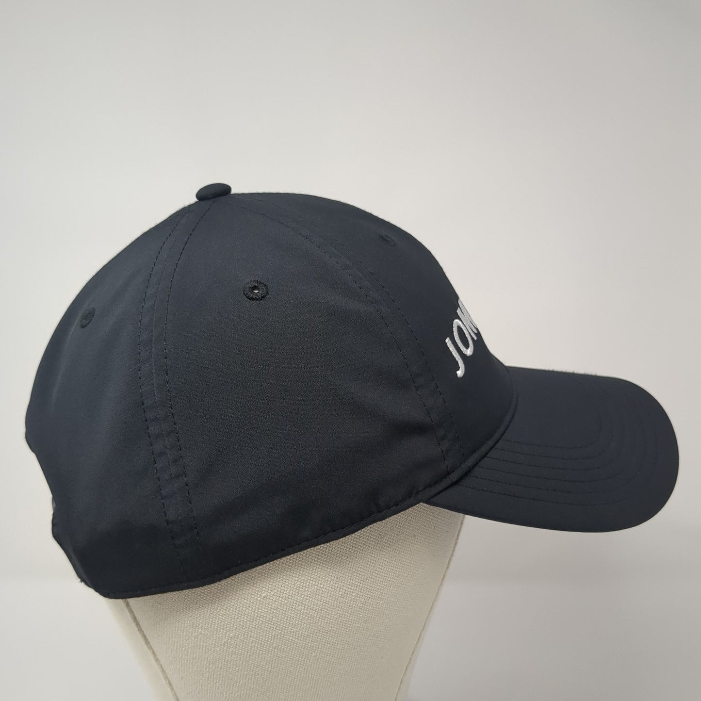 Jomashop Snapback Hat Black One Size Adjustable Embroidered 6 Panel