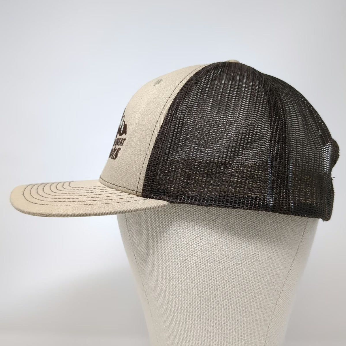 Richardson Trucker Hat Brown One Size Mesh Back Mountain Great Outdoors Hat