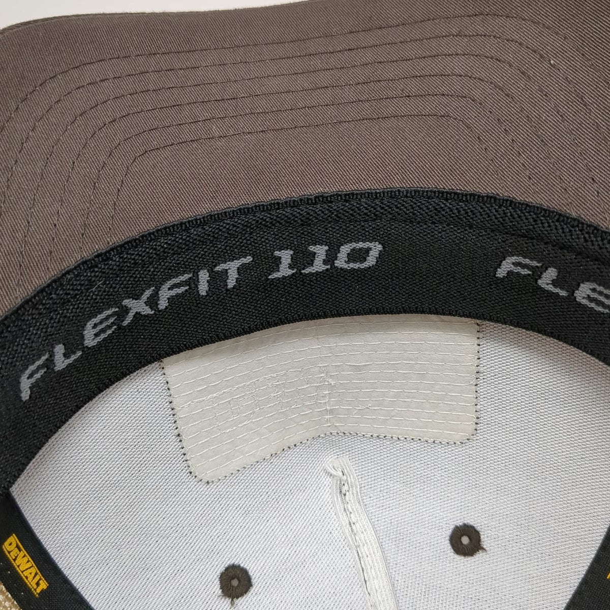 DeWalt Trucker Hat Brown One Size Mesh Back Snapback Flexfit Guaranteed Tough