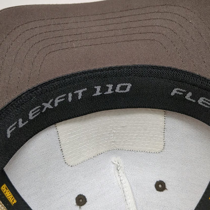 DeWalt Trucker Hat Brown One Size Mesh Back Snapback Flexfit Guaranteed Tough