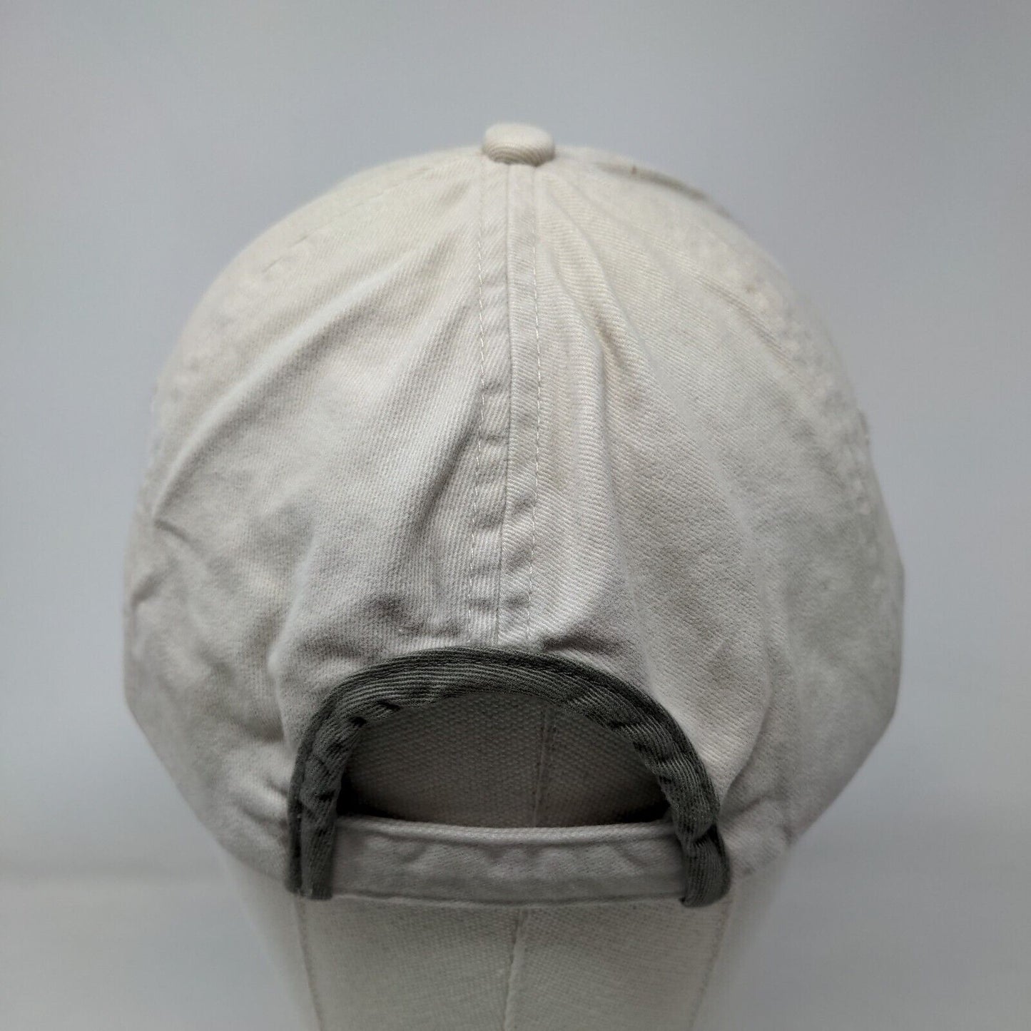 LK Roof Lighthouse Strapback Hat Tan OSFA Solid Vent Holes 6 Panel