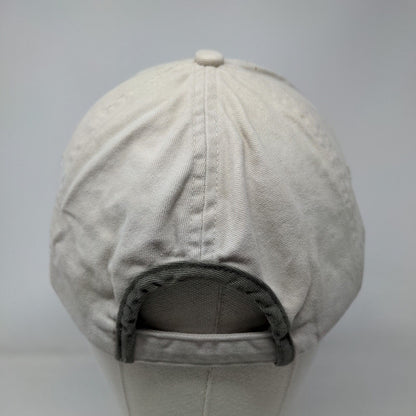 LK Roof Lighthouse Strapback Hat Tan OSFA Solid Vent Holes 6 Panel