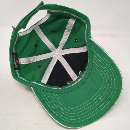 Callaway Baseball Cap Green One Size Strapback Chevron Logo Golf Sport Hat