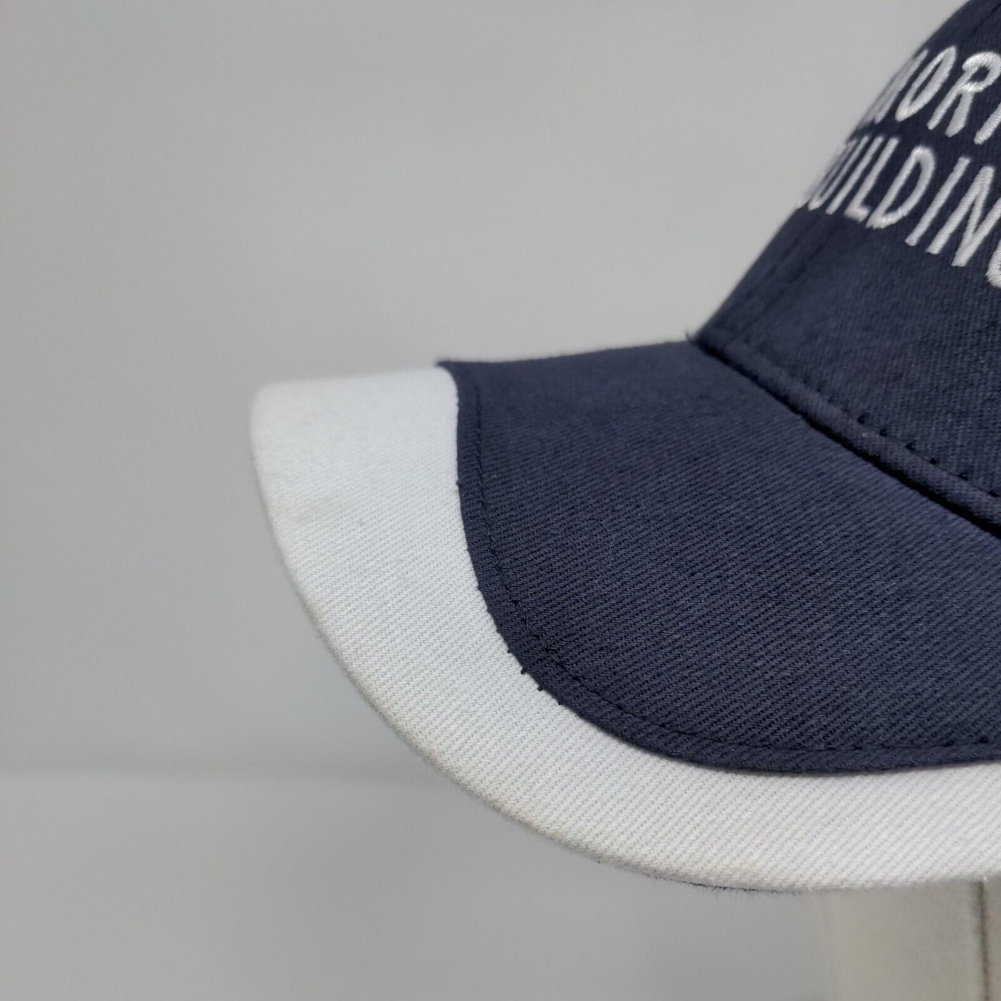 Morton Buildings Strapback Hat Blue OSFA Adjustable Embroidered TCB Elite Series